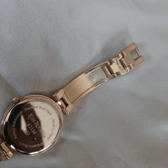 Kim Rogers black and gold bracelet watch timepiece love screw model 62136 - Picture 3 of 7